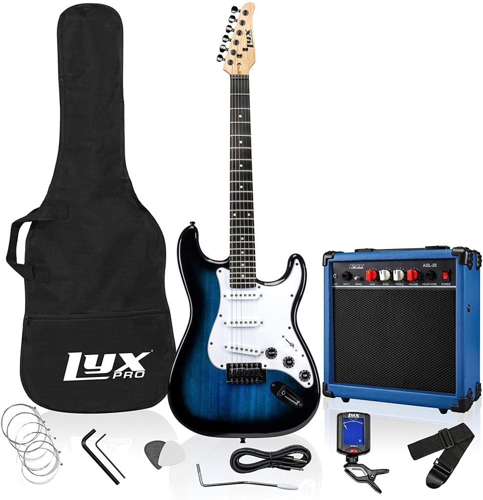 electric guitar starter packs with gig bag and guitar amp for beginner guitar players