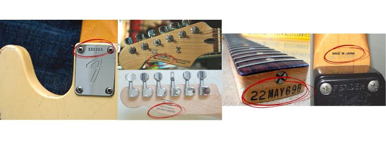 fender guitar identification codes