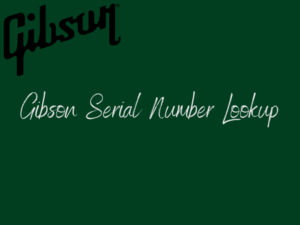 Gibson Serial Number Lookup