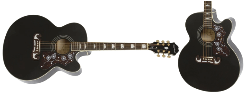 EJ-200 acoustic electric guitar produces big tone