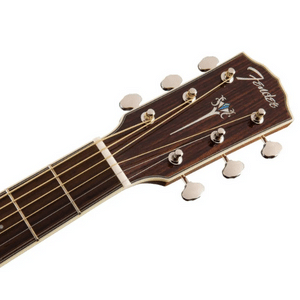 attractive fender's acoustic guitars logo on headstock