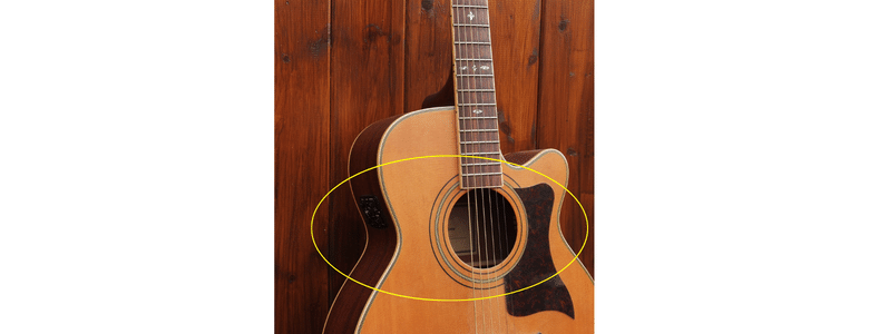 parts of a guitar 'the waist'